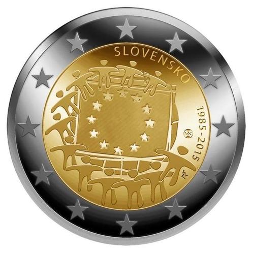 Slowakije 2 Euro Europese Vlag 2015, Postzegels en Munten, Munten | Europa | Euromunten, Verzenden