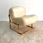 Fauteuil - Messing, Synthetisch leder