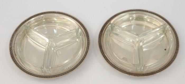 Figuur - Pair of bowls - .916 (88 Zolotniki) zilver, Antiek en Kunst, Antiek | Goud en Zilver