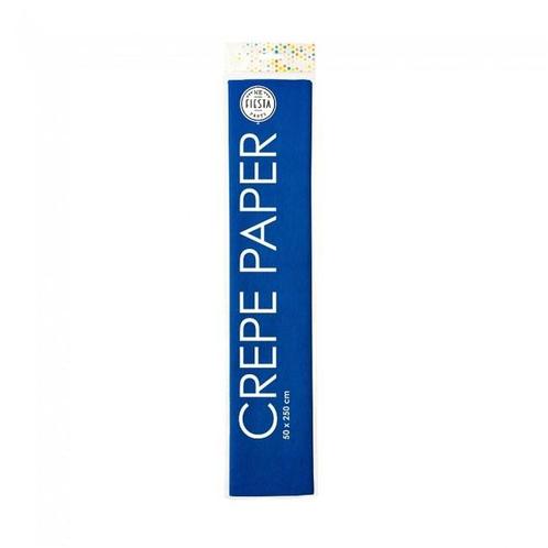 Crepe Papier Navy Blauw 50cm 2,5m, Hobby en Vrije tijd, Feestartikelen, Nieuw, Verzenden