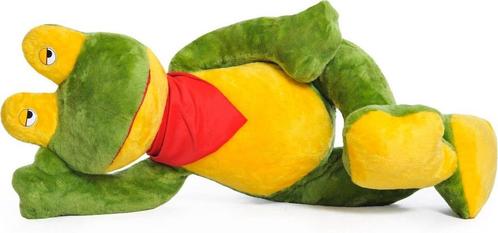 Grote knuffel kikker groen geel 125 cm XL, Kinderen en Baby's, Speelgoed | Knuffels en Pluche, Nieuw, Ophalen of Verzenden