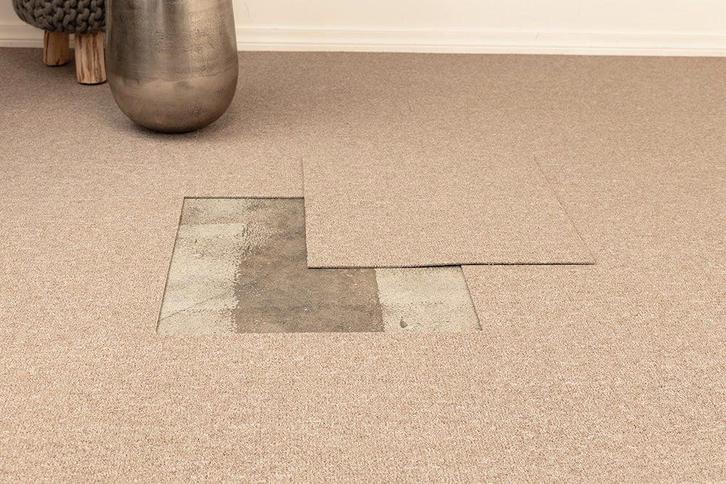 SALE!! - Tapijttegel Florida Bouclé Naturel, Huis en Inrichting, Stoffering | Vloerbedekking, Nieuw, Ophalen of Verzenden