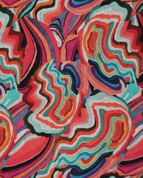 Punta Di Roma Kronkels Rood, Hobby en Vrije tijd, Stoffen en Lappen, Rood, Nieuw