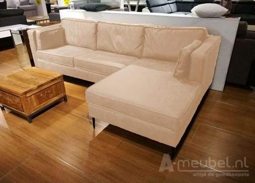 Loungebank Borne - loungebanken - Creme, Huis en Inrichting, Banken | Sofa's en Chaises Longues, Nieuw, Stof