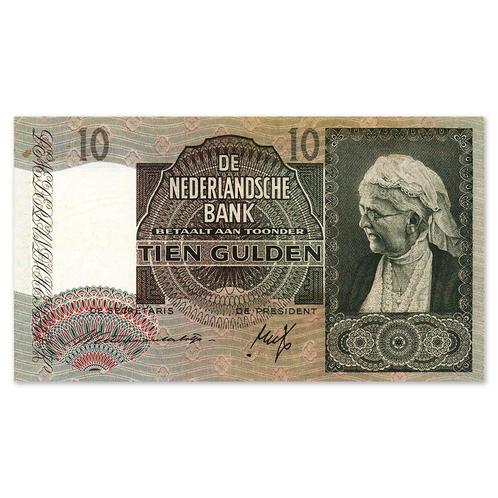 10 Gulden Emma 1940 ZFr+, Postzegels en Munten, Bankbiljetten | Nederland, Verzenden
