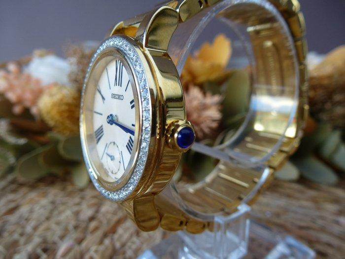 Seiko - Blue Gem Crown & Diamond Swarowski Crystal Accents -, Sieraden, Tassen en Uiterlijk, Horloges | Antiek