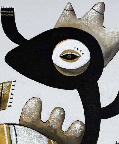 SKEPA - Chimère à la corne dabondance, Antiek en Kunst, Kunst | Schilderijen | Modern