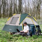 Koepeltent –  - 3-persoons – Polyester - Groen, Ophalen of Verzenden, Nieuw