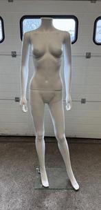 Paspop, Etalagepop Vrouw - Wit, met standaard, B48 x D28 x