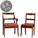 8 antieke stoelen nieuwe stof naar keus Frankrijk ca 1925 m, Antiek en Kunst, Antiek | Meubels | Stoelen en Banken, Ophalen of Verzenden