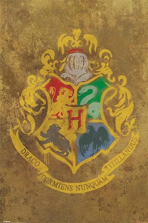 Poster Harry Potter Hogwarts Crest 61x91,5cm, Verzamelen, Posters, Nieuw, A1 t/m A3, Verzenden