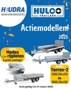 Hulco actiemodellen bij Heudra Aanhangwagens!, Auto diversen, Aanhangers en Bagagewagens, Ophalen, Nieuw