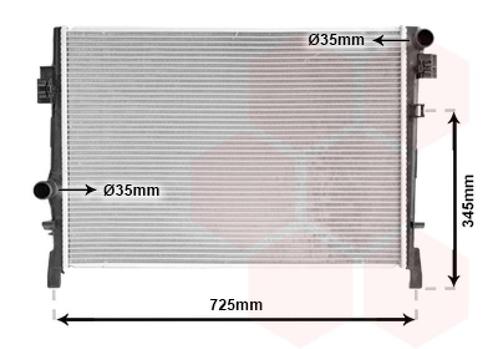 RADIATOR VOOR DODGE JOURNEY 2008-2020 68038238AA, Auto-onderdelen, Airco en Verwarming, Nieuw, Ophalen of Verzenden