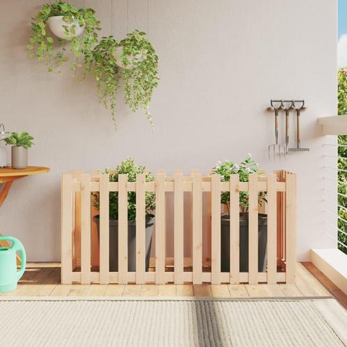 vidaXL Plantenbak verhoogd met hekontwerp 150x50x70 cm, Tuin en Terras, Bloembakken en Plantenbakken, 100 cm of meer, Nieuw, Hout