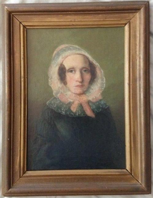 Franse school (XIX) - Portret van een dame, Antiek en Kunst, Kunst | Schilderijen | Klassiek