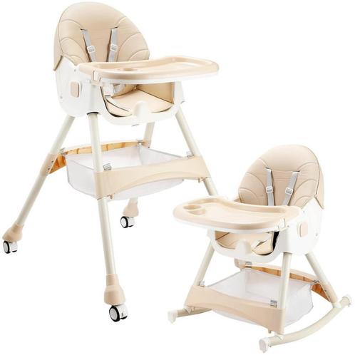 ComfyKidz 3 in 1 Beige Kinderstoel! Nieuw in Doos!, Kinderen en Baby's, Kinderstoelen, Meegroeistoel, Nieuw, Aanschuifbaar, Afneembaar eetblad