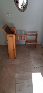 Schrijftafel - Vurenhout - Opvouwbaar kinderbureau, Antiek en Kunst