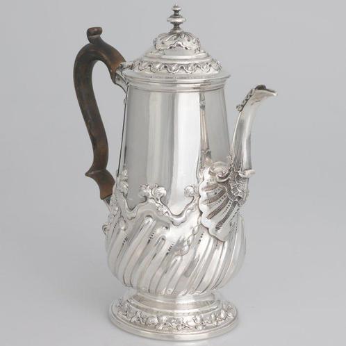 John Aldwinckle & Thomas Slater - Koffiepot - .925 zilver, Antiek en Kunst, Antiek | Goud en Zilver
