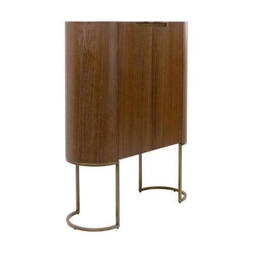 *WOONWINKEL* Kare Design Giorgio Retro Drankkast Walnoot En, Huis en Inrichting, Woonaccessoires | Wijnrekken, Nieuw, Verzenden