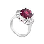 Ring Platina - 6.94ct. tw. Spinel - Diamant, Nieuw