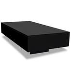 Strakke Zwarte Salontafel - - Tweedekansje - 73%!, Huis en Inrichting, Overige materialen, 100 tot 150 cm, Nieuw, Modern