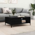 vidaXL Salontafel Zwart eiken 90 x 60 x 35 cm Bewerkt hout, Huis en Inrichting, Tafels | Salontafels, Verzenden, Nieuw, 50 tot 100 cm