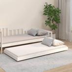 vidaXL Bedframe zonder matras massief grenenhout wit 75x190, Eenpersoons, Verzenden, Wit, Nieuw