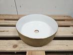 Waskom Sanitop Duo-Color Rond 36 x 12 cm Glans White Gold, Ophalen of Verzenden, Nieuw, Bad