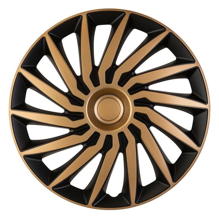 Wieldoppen  Kendo 15-inch zwart/goud, Auto diversen, Wieldoppen, Verzenden