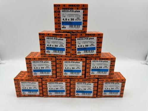 Veiling -  Heco schroeven 2000 stuks 4,0x30mm (T15) verzinkt, Doe-het-zelf en Verbouw, IJzerwaren en Bevestigingsmiddelen