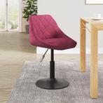 vidaXL Eetkamerstoel fluweel wijnrood, Huis en Inrichting, Stoelen, Verzenden, Nieuw, Rood