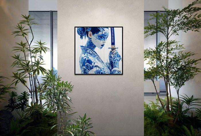 NYX - Geisha Samouraï - Hommage Bushido Porcelaine - Katana, Antiek en Kunst, Kunst | Designobjecten