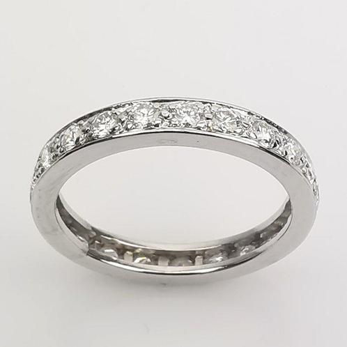 Ring - 18 karaat Witgoud - 0.95ct. tw. Diamant (Natuurlijk), Sieraden, Tassen en Uiterlijk, Ringen