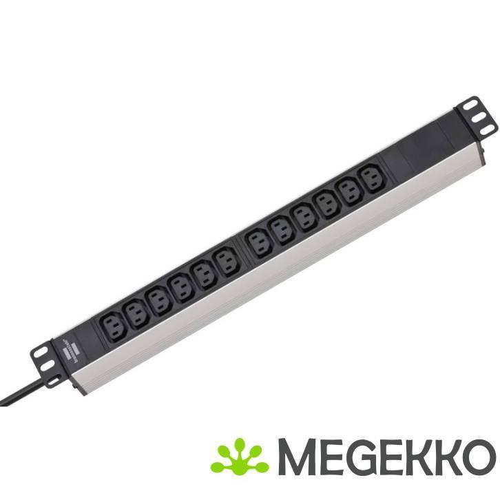 Alu-Line 19  Rack Mount Power Strip | IEC-320-C14 to 12x, Computers en Software, Pc- en Netwerkkabels, Nieuw, Verzenden