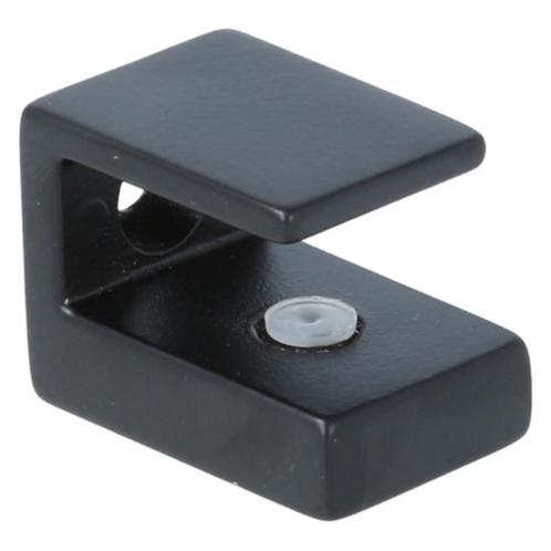 Plankdrager mini vierkant 22x30 mm zamak zwart, Doe-het-zelf en Verbouw, Hang- en Sluitwerk, Nieuw, Ophalen of Verzenden
