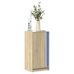 vidaXL Dressoir met LED 42,5x34x85 cm bewerkt hout sonoma, Minder dan 50 cm, Verzenden, Nieuw, 25 tot 50 cm