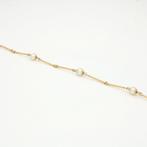Halsketting - 18 karaat Geel goud - Parel, Sieraden, Tassen en Uiterlijk, Kettingen, Nieuw