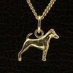Gouden Fox Terrier gladhaar ketting hanger - klein, Verzenden, Nieuw