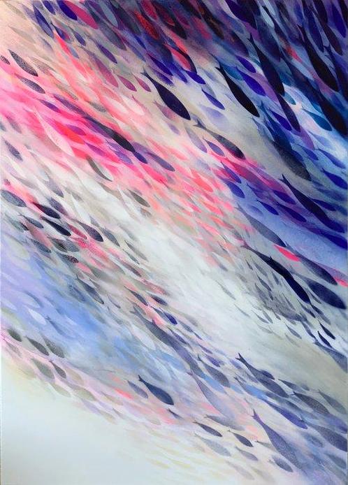 Malgorzata Krakowiak - Fish n*117B - XXL, Antiek en Kunst, Kunst | Schilderijen | Modern
