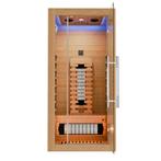 Juskys Infraroodkabine / Sauna Kiruna 90 Premium - 190 x 90, Sport en Fitness, Sauna, Verzenden, Nieuw