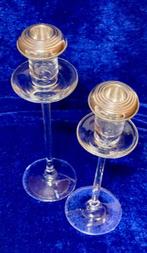 Kandelaar (2) - .925 zilver - Neoklassieke elegantie