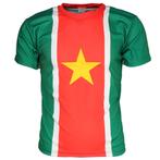Suriname Vlag Oldschool Style Voetbal T-Shirt Groen -, Verzenden, Nieuw