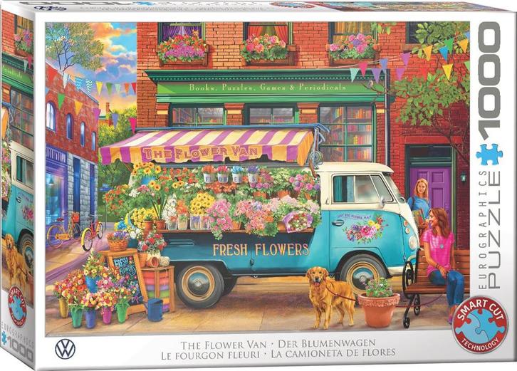 De Bloemenkar Puzzel (1000 stukjes) | Eurographics - Puzzels, Hobby en Vrije tijd, Denksport en Puzzels, Nieuw, Verzenden