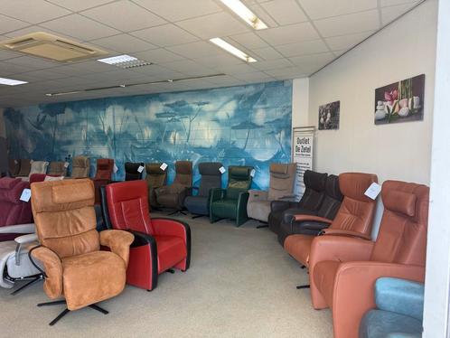 Outlet Sta op stoel relax fauteuil gratis bezorgd/garantie, Huis en Inrichting, Fauteuils, Nieuw, Leer, Stof, Verzenden