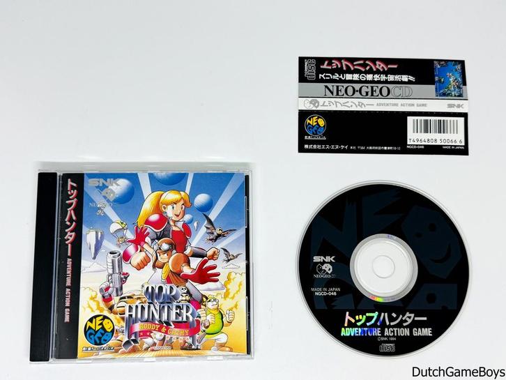 Neo Geo CD - Top Hunter + Spine - Japan, Spelcomputers en Games, Games | Overige, Gebruikt, Verzenden
