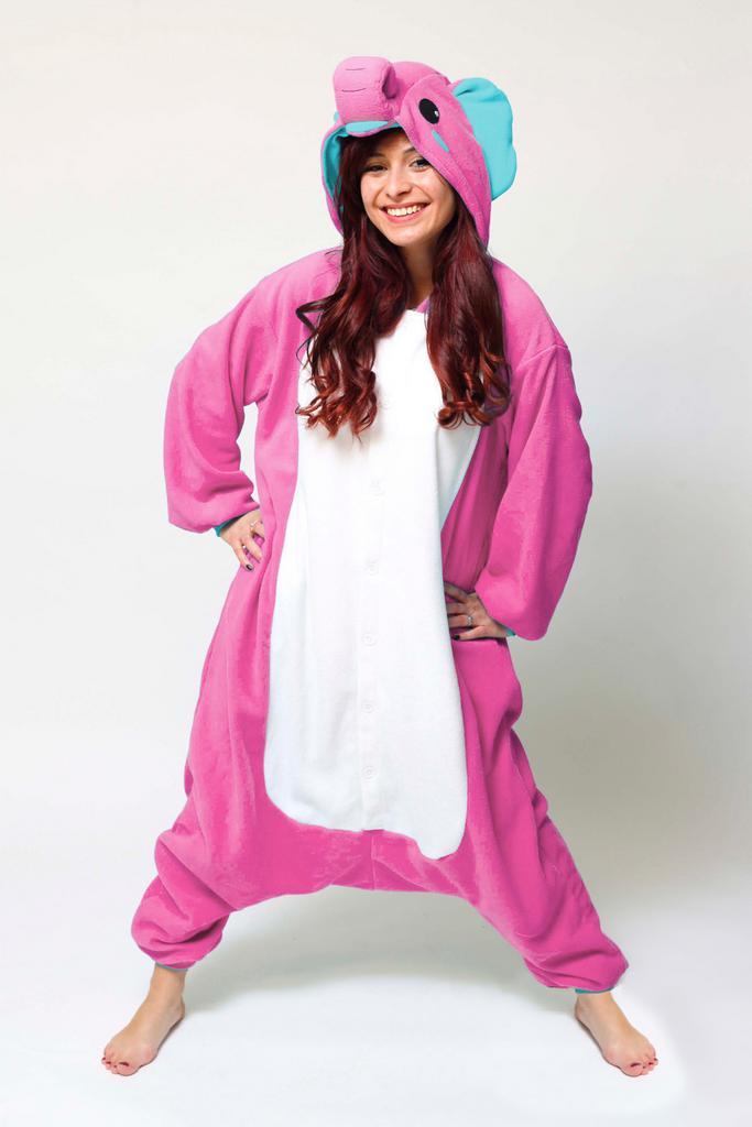 Onesie Roze Olifant Pakje 86-92 Olifantenpak Kostuum Jungle, Kinderen en Baby's, Carnavalskleding en Verkleedspullen, Meisje, Nieuw