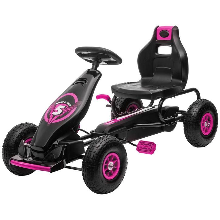 TRUUSK Gokart - Kinderrijtuig met Verstelbare Zitting - Rubb, Tuin en Terras, Tuinstoelen, Nieuw, Verzenden
