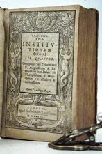 D.N. Justinien - Institutionum (Iuris) lib. quatuor - 1581