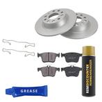 Voordeelset Remschijven + Remblokken AUDI A3 40 TFSI achterz, Verzenden, Nieuw