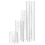 vidaXL Schanskorf plantenbakken 4 st 30x30x50/100/150/200 cm, Tuin en Terras, Verzenden, Minder dan 60 cm, Nieuw, Metaal